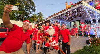 Ação “Papai Noel nos Bairros” leva ceia e presentes para famílias carentes da capital