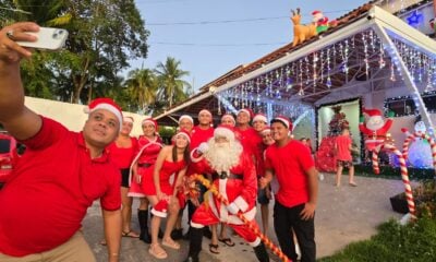 Ação “Papai Noel nos Bairros” leva ceia e presentes para famílias carentes da capital