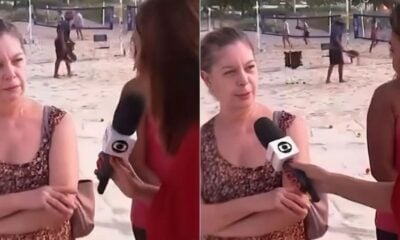 Repórter leva fora de idosa em abordagem ao vivo: ‘Não dou entrevista para a Globo’