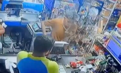 Criminosos tocam o terror em mercadinho durante assalto no Nova Cidade em Manaus