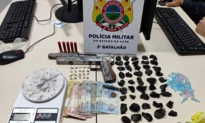 Traficante é preso com drogas e armas no bairro Santa Inês