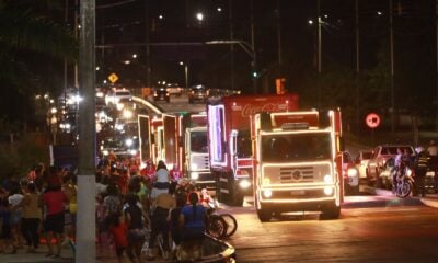 Acreanos ficam encantados com Caravana de Natal da Coca-Cola