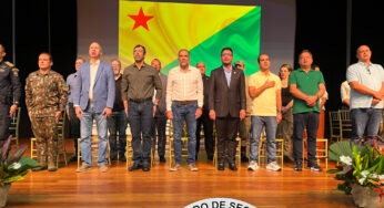 No Acre, secretário nacional e Gladson abrem curso para mais de 100 homens da Segurança
