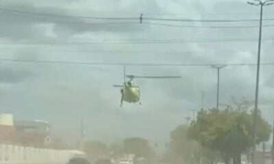 Policial é baleado e resgate de helicóptero pousa em avenida de RR