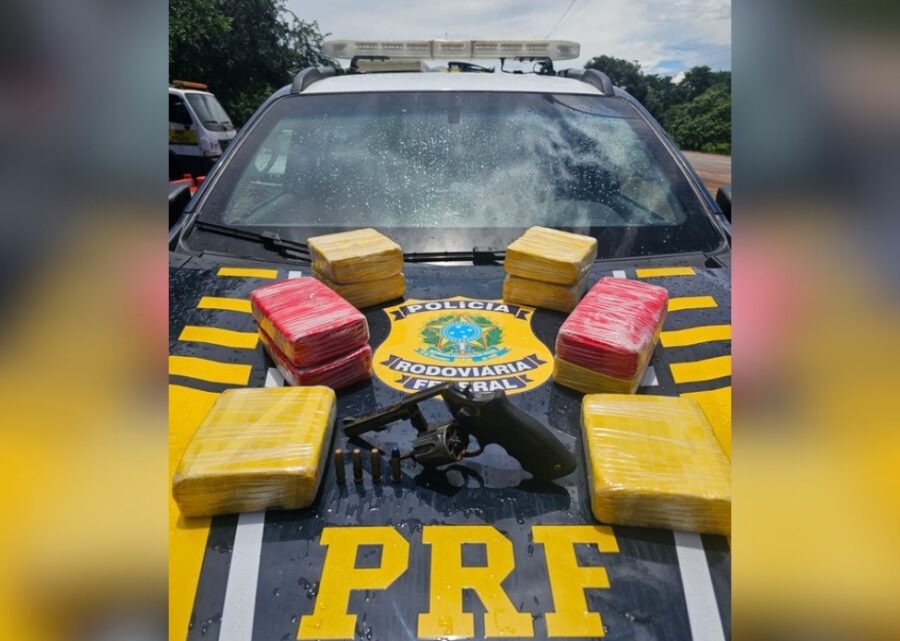 Três são presos com mais de 10 kg de cocaína e arma de fogo na BR-364