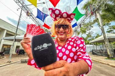 Gorete é Show anima as transmissões do Carnaval da Família 2025 na Praça da Revolução, em Rio Branco, com cobertura especial do ac24horas.