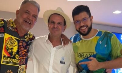 Petecão curte Carnaval do Rio e elogia Eduardo Paes: “melhor prefeito do Brasil”