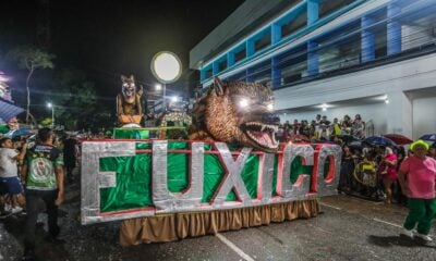 Unidos do Fuxico encerra desfile com lendas e mistérios da lua cheia no Carnaval da Família