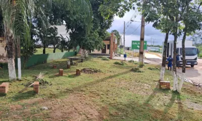 Balança de pesagem passa por manutenção na Transacreana