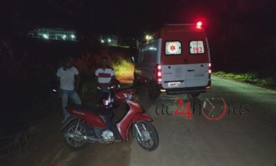 Mãe e filha sofrem acidente de moto ao saírem de velório no Acre