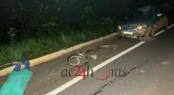Homem morre atropelado na BR-364, e motorista foge sem prestar socorro