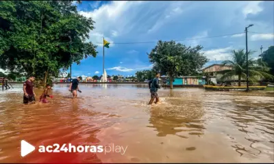 Riozinho do Rola transborda e nível do Rio Acre sobe em Brasileia