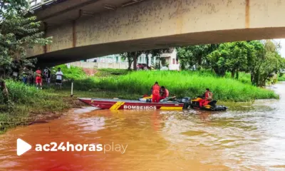 Bombeiros informam fim das buscas por jovem desaparecido no Rio Acre