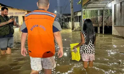 Com 28 pessoas desabrigadas, rio Tarauacá atinge 10,66 metros nesta segunda