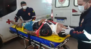 Acidente entre motocicletas deixa três feridos na Estrada do Aviário