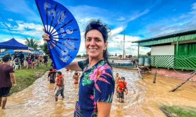 Sarita Vitte, a “bicha do leque”, dá um spoiller da vida amorosa às margens do rio