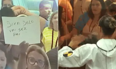 ‘Belo vai ser pai’: público mente para Renata na Vitrine do Seu Fifi