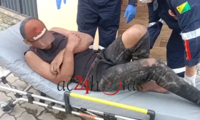 Homem acusado de roubo é agredido com barra de ferro