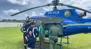 Helicóptero Harpia 3 resgata criança indígena em estado grave no Vale do Juruá