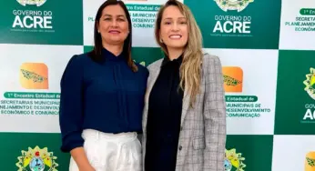 Vice-prefeita e secretária de Cruzeiro do Sul participam de Encontro na capital