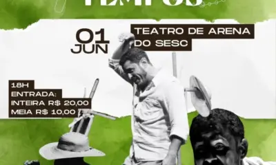 Espetáculo “Fiandeiro de Tempos” será apresentado neste domingo no Sesc Centro