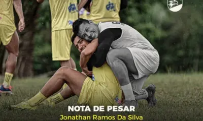 Galvez Esporte Clube lamenta morte do jogador Jonathan, o “Bolacha”