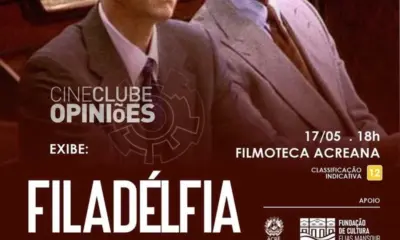 Cineclube exibe clássico “Filadélfia” neste sábado na Filmoteca