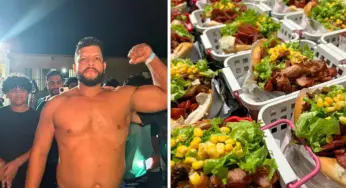 Em três minutos e 47 segundos, eletricista fatura R$ 4 mil ao devorar sanduíche de 1 kg em Rio Branco