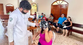 Ação itinerante do deputado Tio Pablo transforma Paróquia em centro de saúde