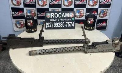 Sargento da PM é preso em Manaus com duas metralhadoras de uso restrito