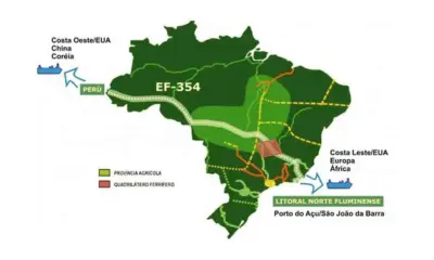 Ferrovia Brasil-China pode reduzir tráfego e acidentes na BR-364, em Rondônia