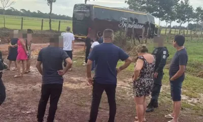 Grupo armado desvia ônibus para ramal e rouba mais de R$ 40 mil de passageiros