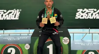 Mestre acreano Jacaré conquista duas medalhas de ouro na Irlanda