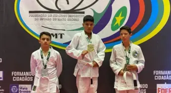 Acreano de 13 anos conquista 1º lugar em competição de jiu-jitsu no MT