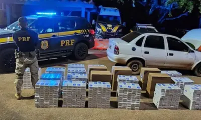 PRF apreende 11 mil maços de cigarros contrabandeados em Senador Guiomard