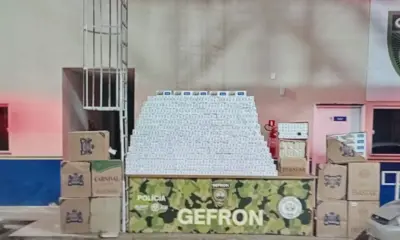 Gefron apreende mais de 11 mil maços de cigarros contrabandeados da Bolívia