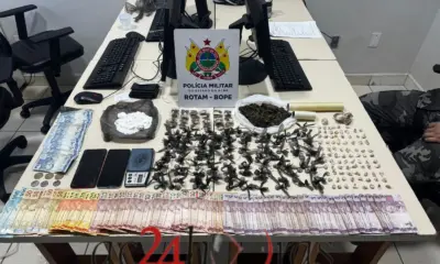 Criminosos são presos com drogas e dinheiro no bairro Mocinha Magalhães, em Rio Branco