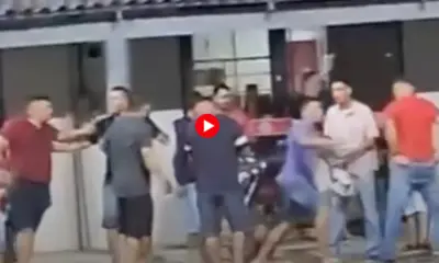 Populares registram briga entre homens no centro de Sena Madureira