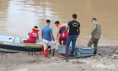 Corpo em decomposição é localizado no Rio Acre, em Brasiléia
