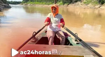 Em Rio Branco, catraia ainda é utilizada como meio de transporte