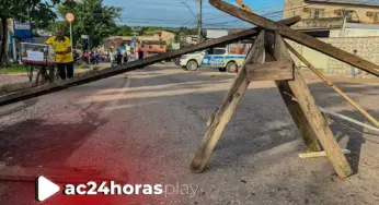 Moradores protestam contra instalação do Centro POP no bairro Castelo Branco