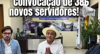 Bocalom anuncia convocação de 386 novos servidores; nomeação sai nesta sexta