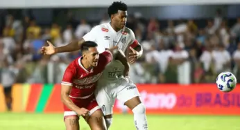 Brazão salva no fim, e Santos empata com CRB na Copa do Brasil