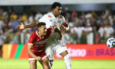 Brazão salva no fim, e Santos empata com CRB na Copa do Brasil