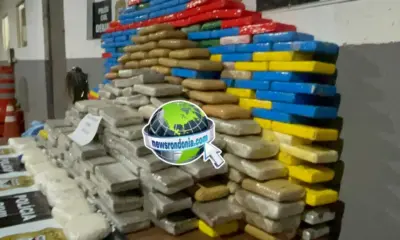Polícia de Rondônia apreende mais de meia tonelada de drogas que teriam saído do Acre