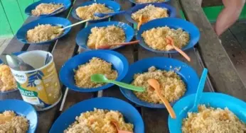 Em Rodrigues Alves, merenda escolar das crianças é composta por farinha e arroz