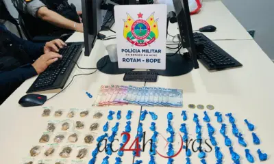 Homem é preso em flagrante por tráfico de drogas no Rui Lino