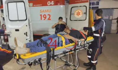 Motoboy fica ferido após colisão com carro em Rio Branco
