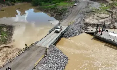 Dnit instala ponte provisória sobre o Rio Caeté na BR-364, em Sena Madureira
