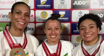 Brasileiras garantem três bronzes em 1º dia de Grand Slam de Judô